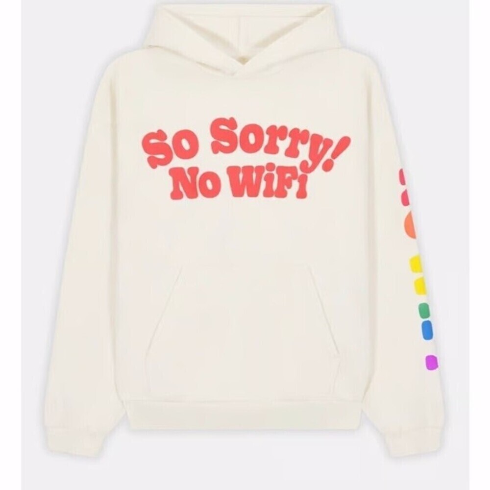 MADHAPPY So Sorry No Wifi Universal Hoodie in Cotton-terry